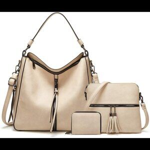 Women Fashion Handbags Wallet Tote Bag Shoulder Bag Top Handle Satchel Purse Set